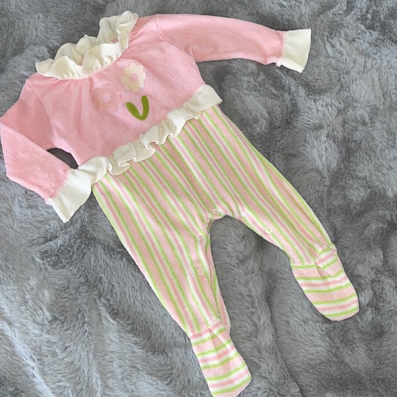 Carter's Pajamas Vintage Carters Baby Girl Sleeper Retro Sz 36m